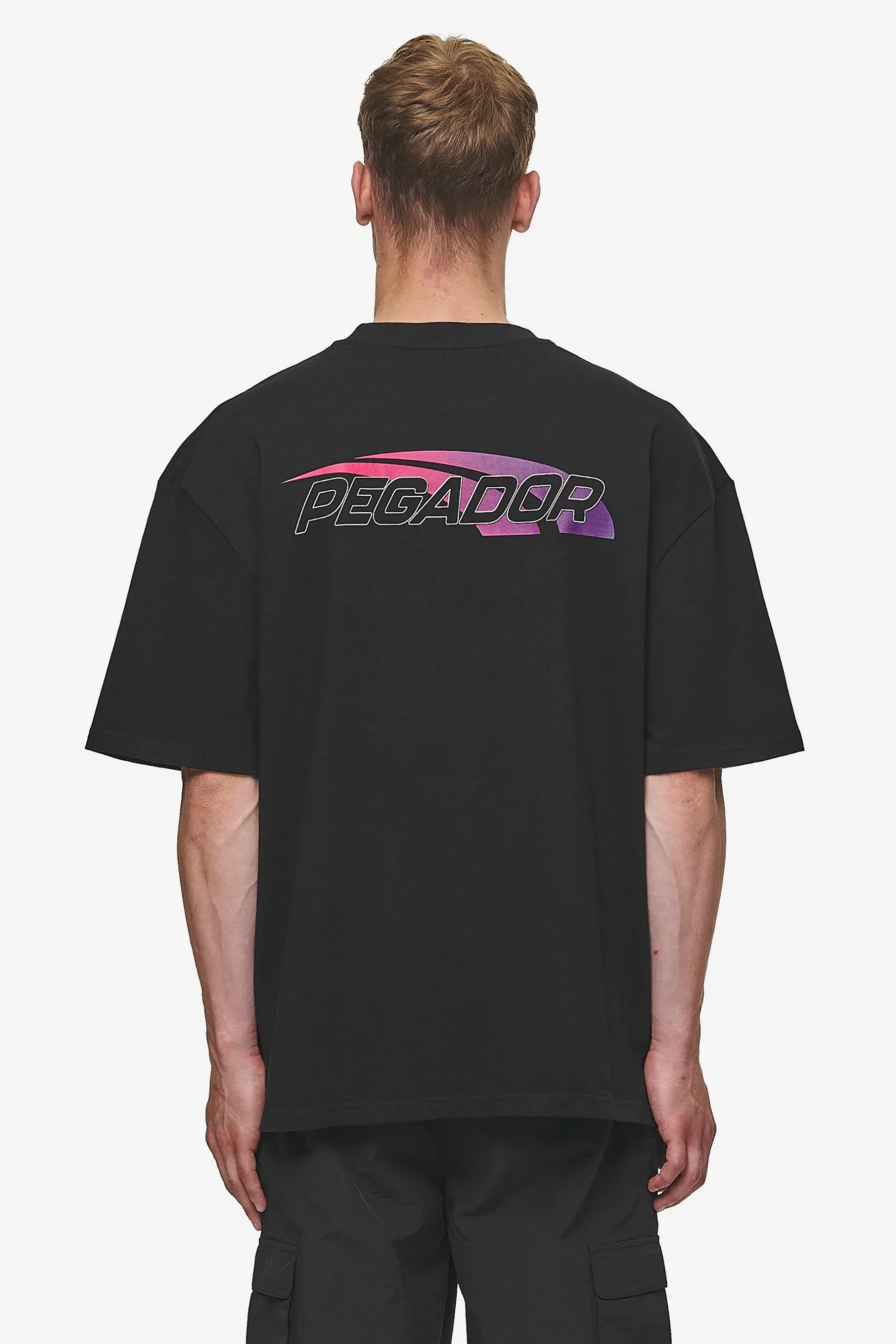 Pegador Clayton Oversized Tee Washed Black