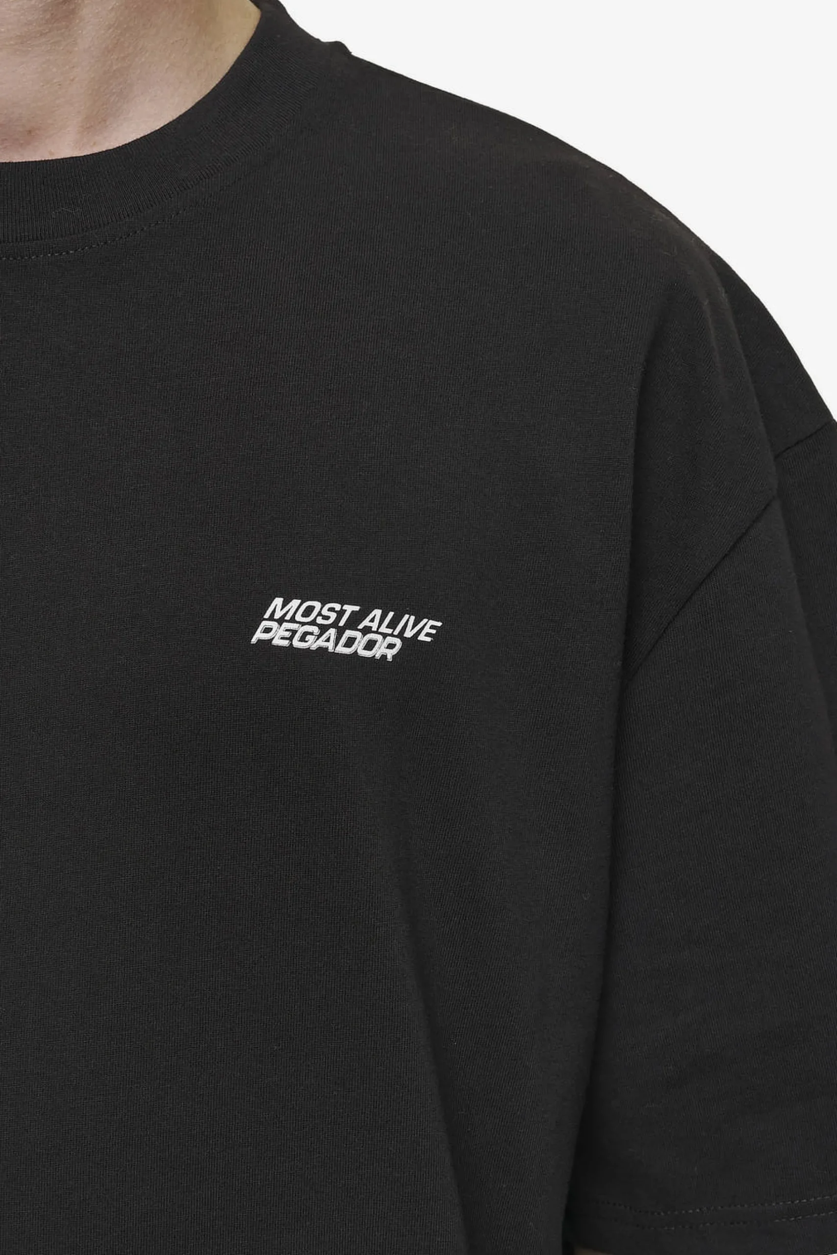 Pegador Clayton Oversized Tee Washed Black
