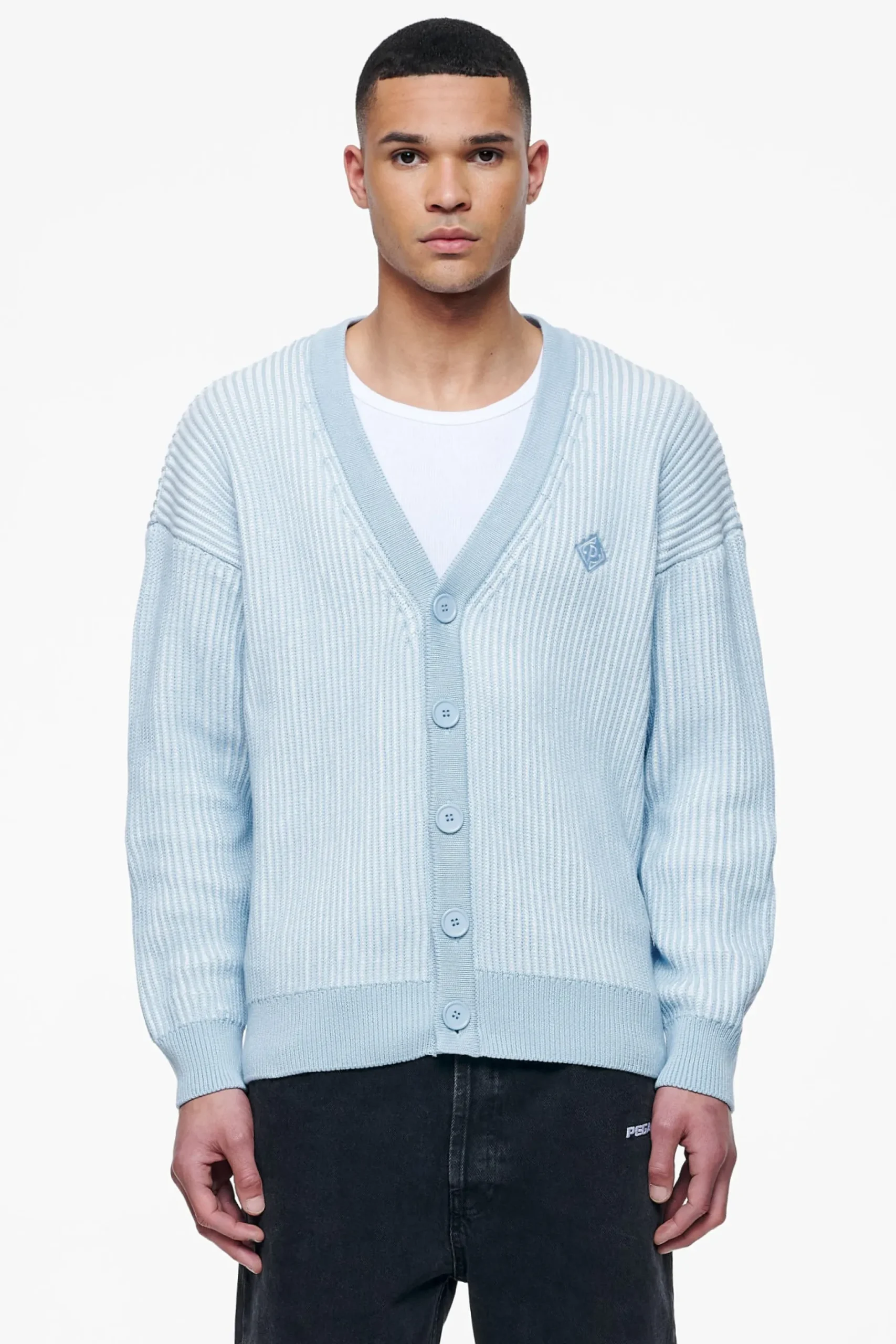 Pegador Cohen Crochet Cardigan Riviera Blue