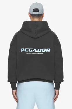 Pegador Colne Logo Oversized Hoodie Baby Blue