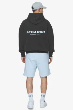Pegador Colne Logo Oversized Hoodie Baby Blue