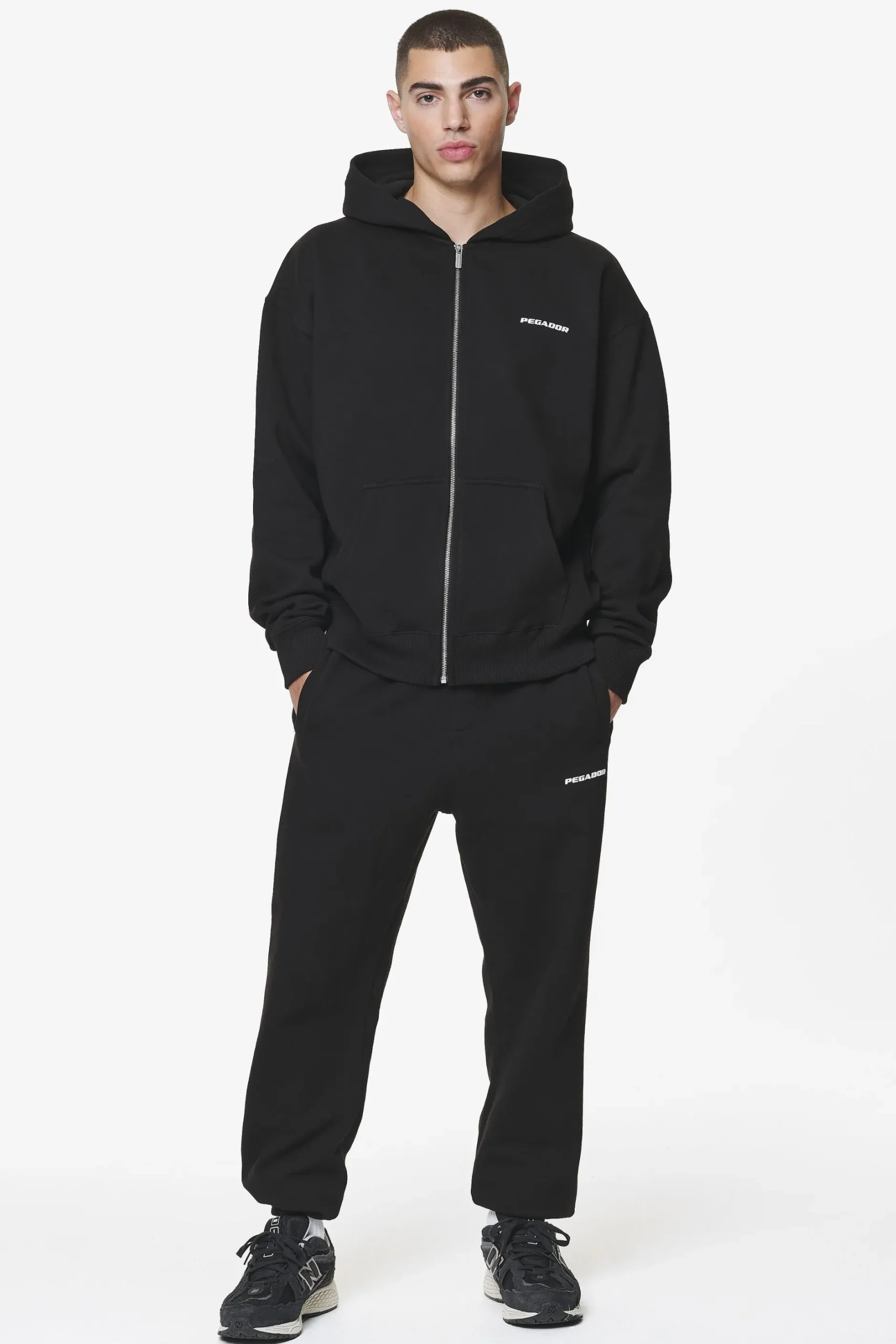 Pegador Colne Logo Oversized Sweat Jacket
