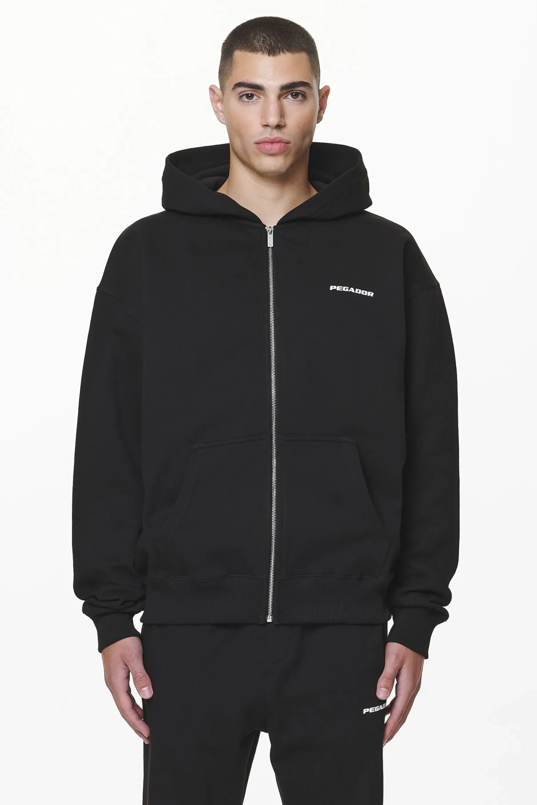 Pegador Colne Logo Oversized Sweat Jacket
