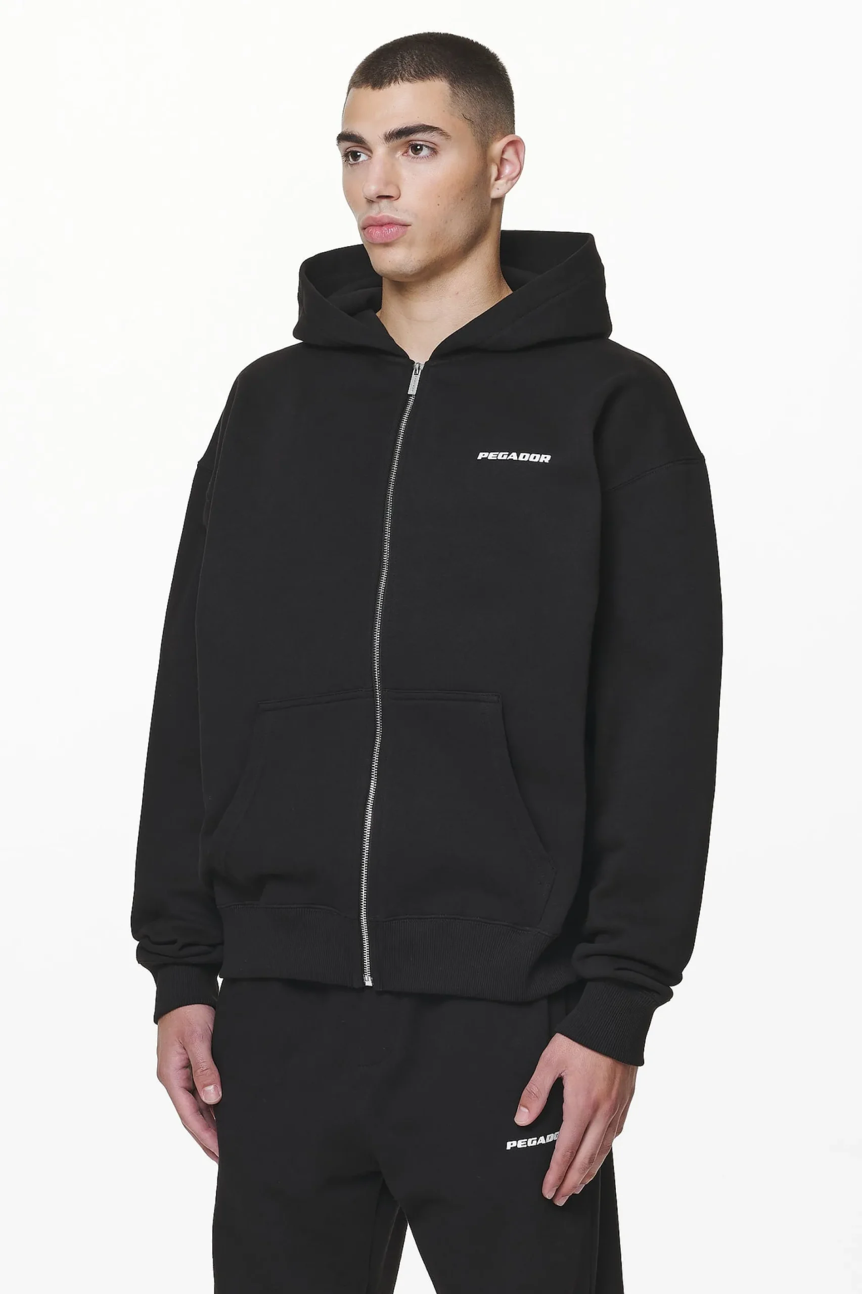 Pegador Colne Logo Oversized Sweat Jacket
