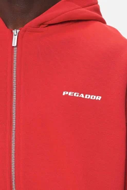 Pegador Colne Logo Oversized Sweat Jacket