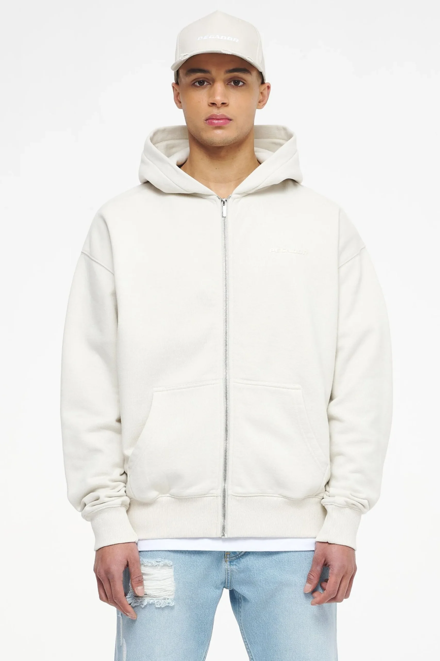 Pegador Colne Logo Oversized Sweat Jacket