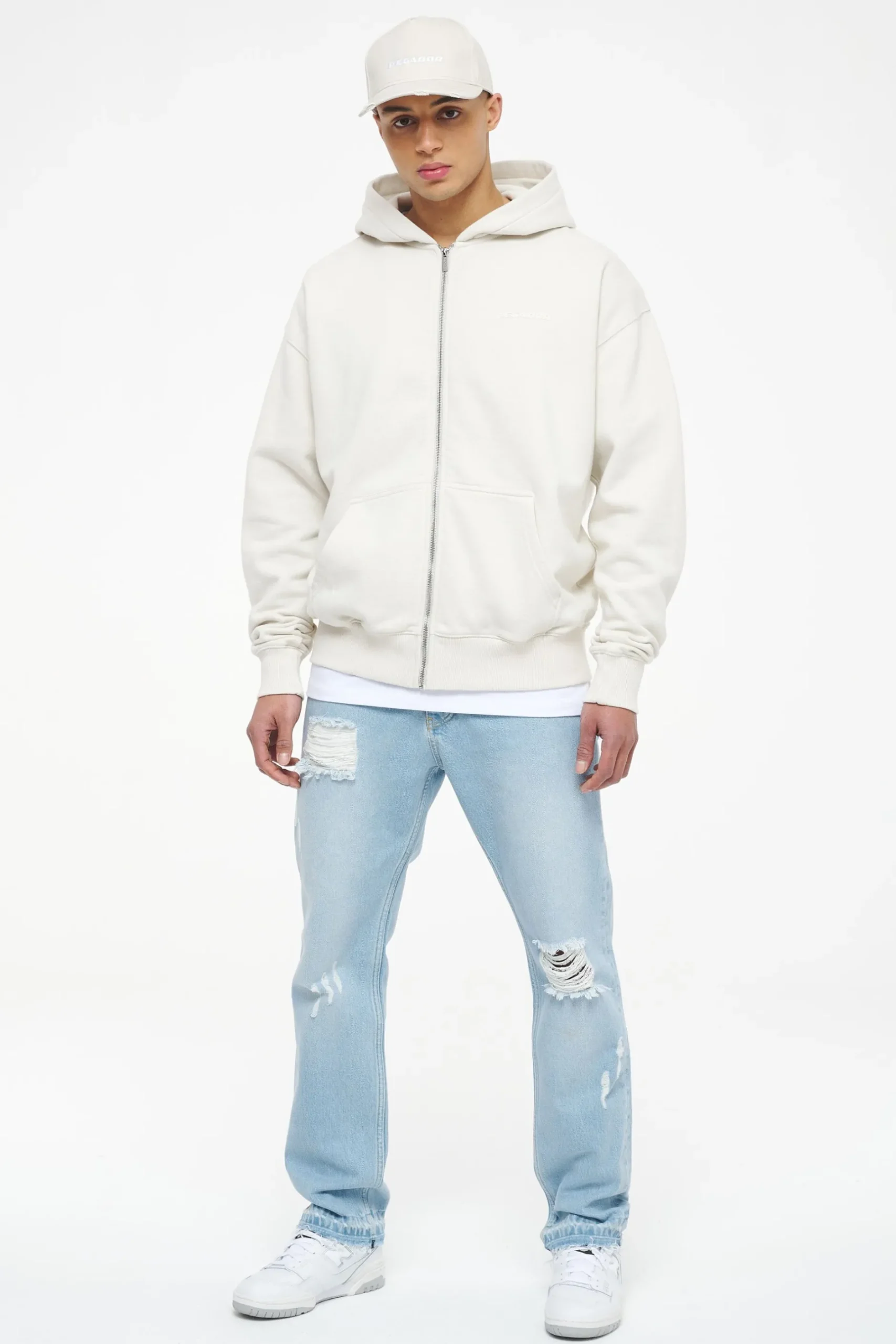 Pegador Colne Logo Oversized Sweat Jacket