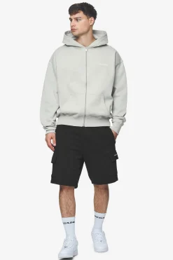 Pegador Colne Logo Oversized Sweat Jacket Salty Cream