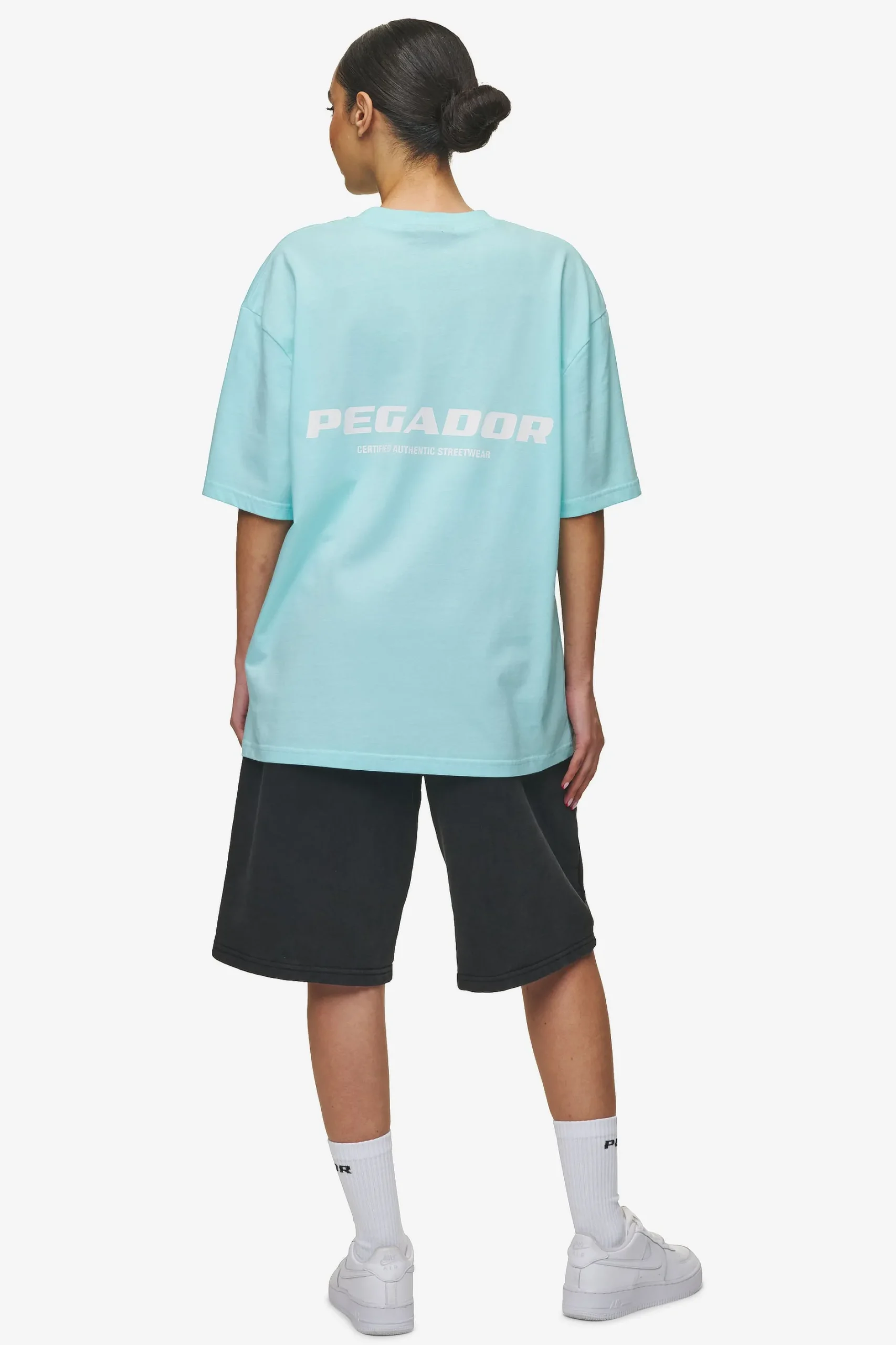 Pegador Colne Logo Oversized Tee White