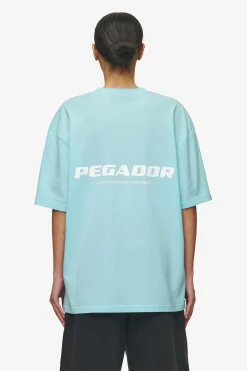 Pegador Colne Logo Oversized Tee White