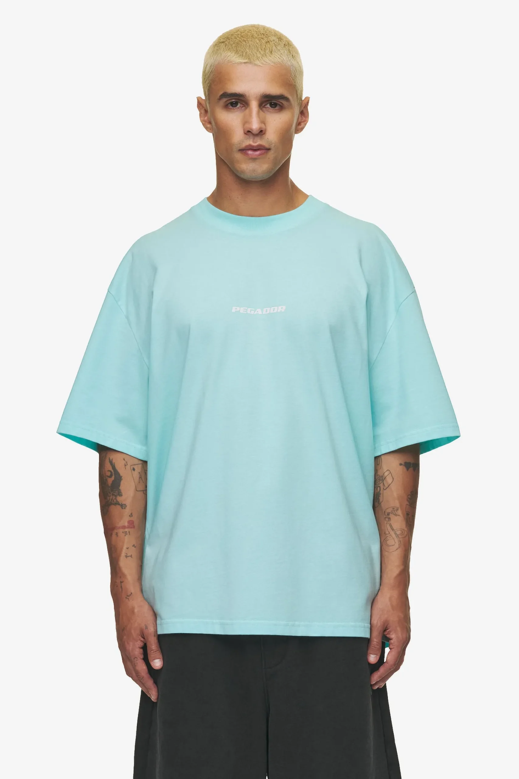 Pegador Colne Logo Oversized Tee White