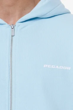 Pegador Colne Terry Logo Oversized Sweat Jacket