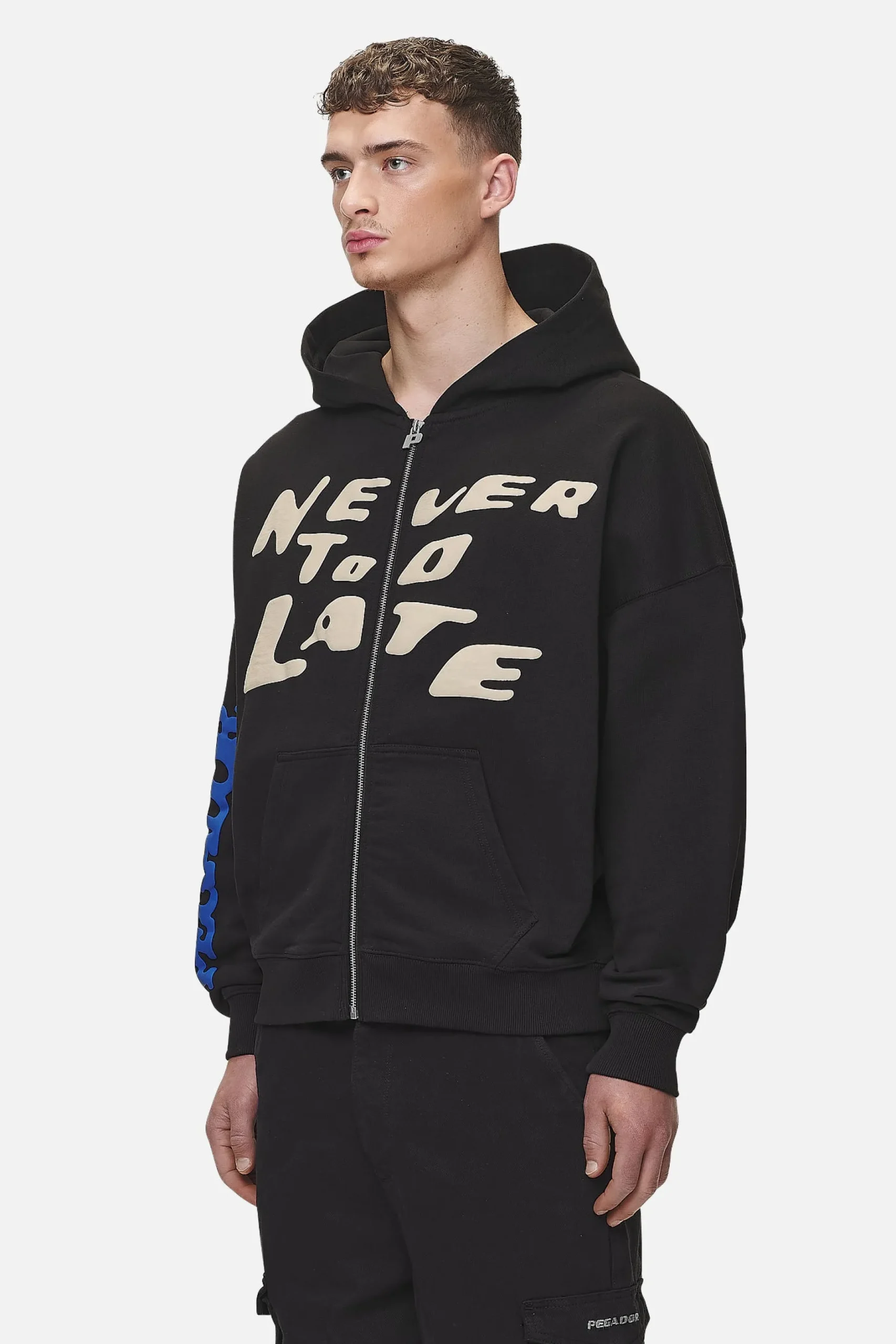 Pegador Corey Terry Boxy Sweat Jacket Washed Black