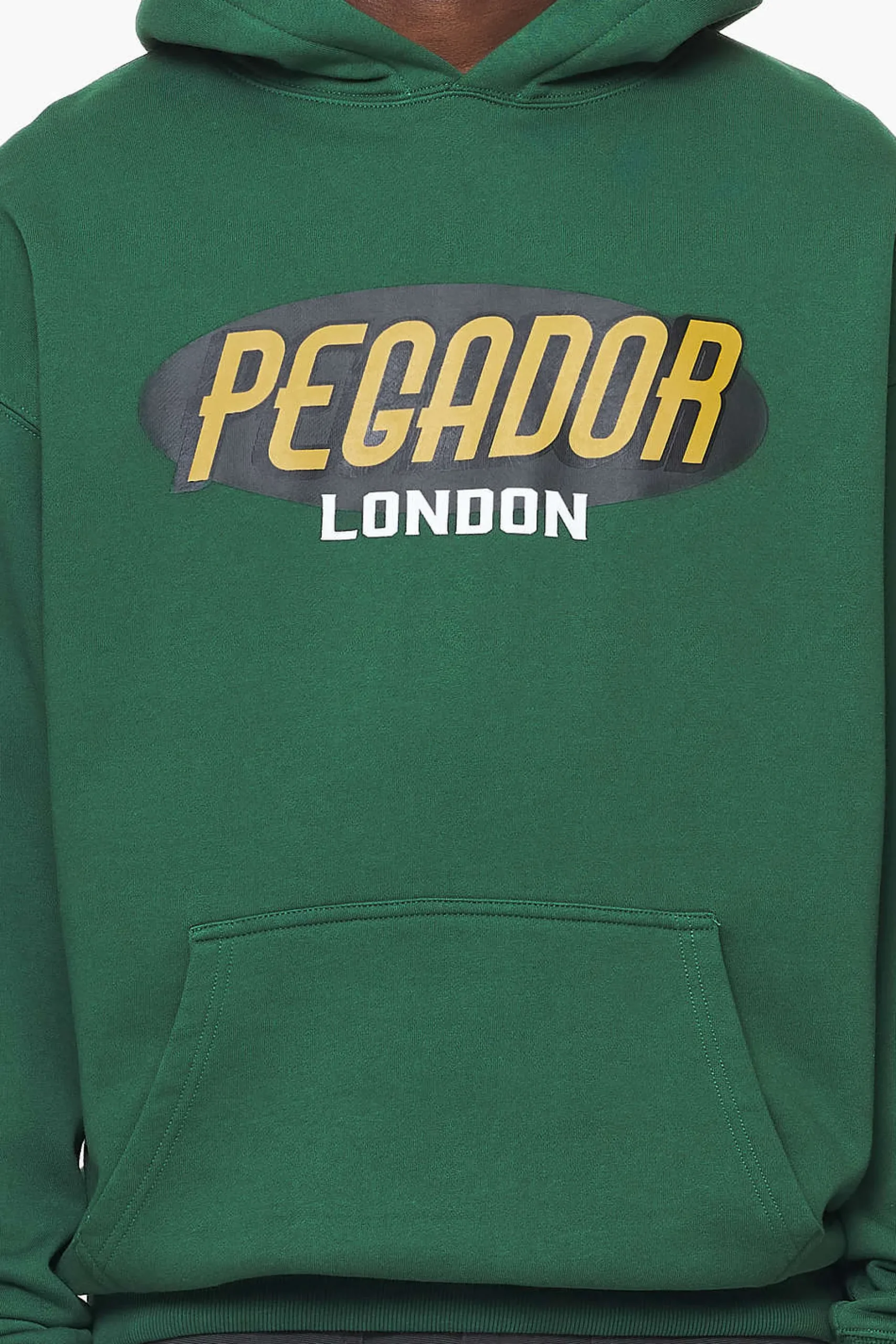 Pegador County Oversized Hoodie Vintage Washed British Green
