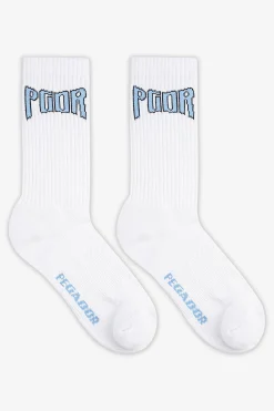 Pegador Crystal Socks White Baby Blue