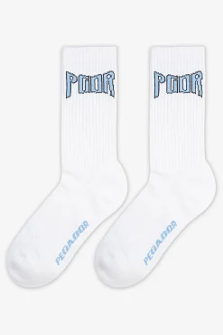 Pegador Crystal Socks White Baby Blue