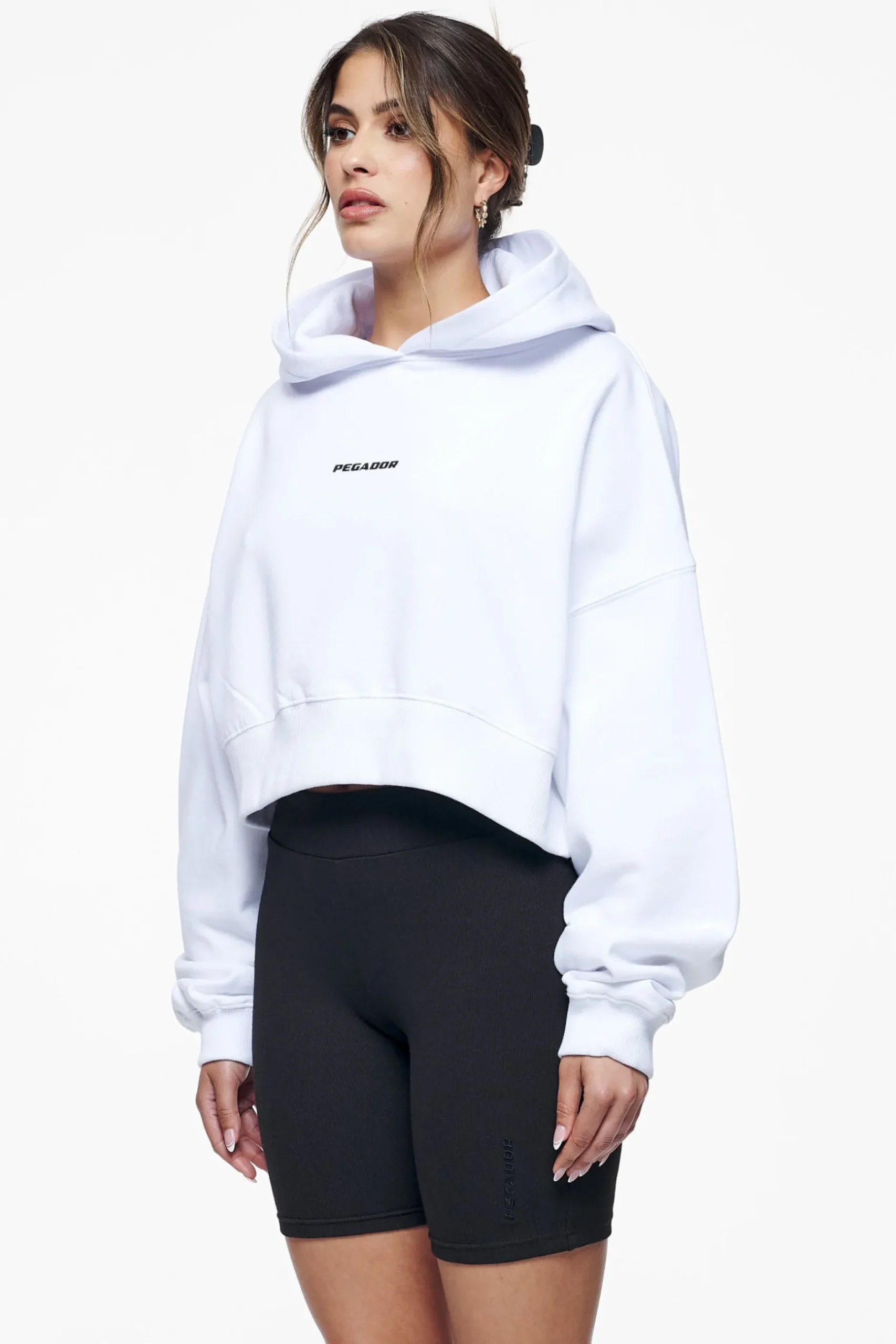 Pegador Culla Logo Oversized Cropped Hoodie