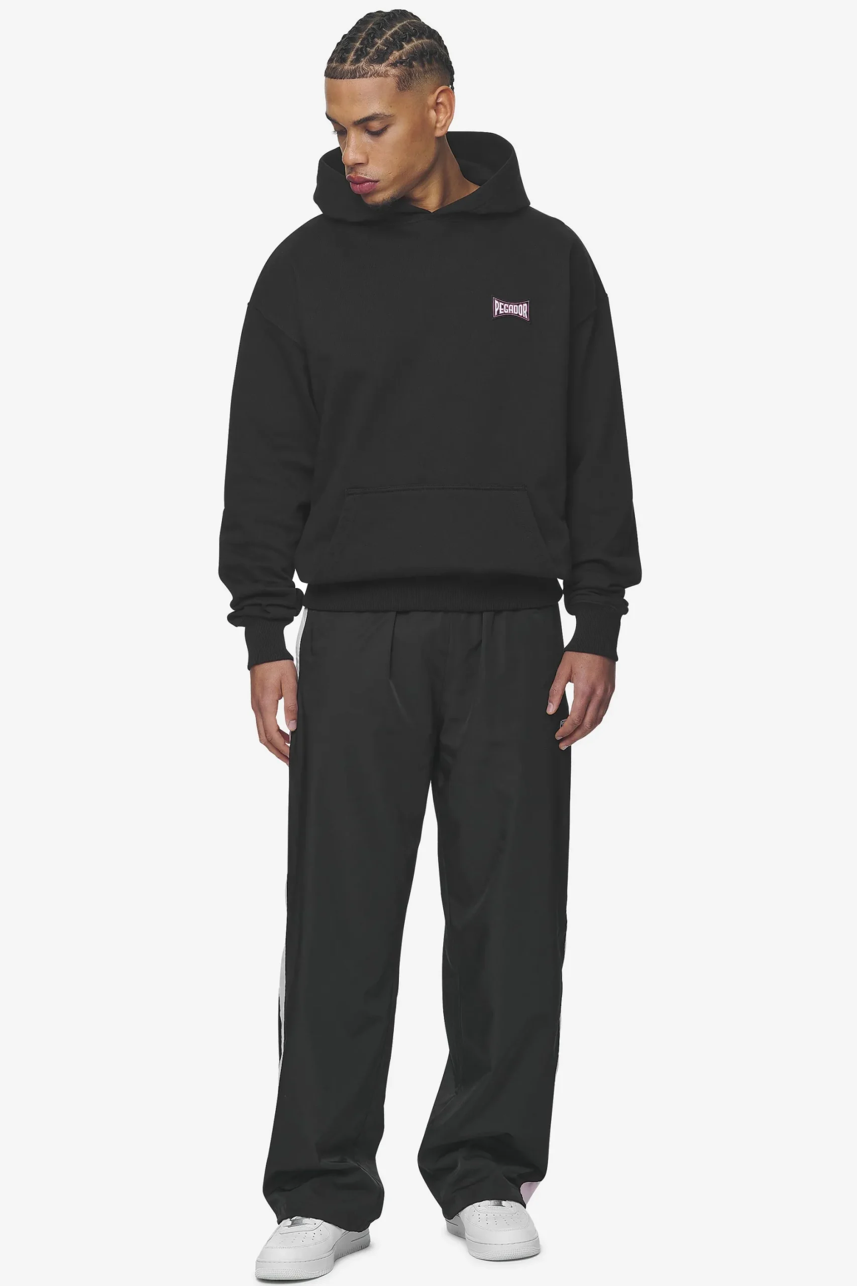 Pegador Dacko Oversized Hoodie Washed Black Bubblegum