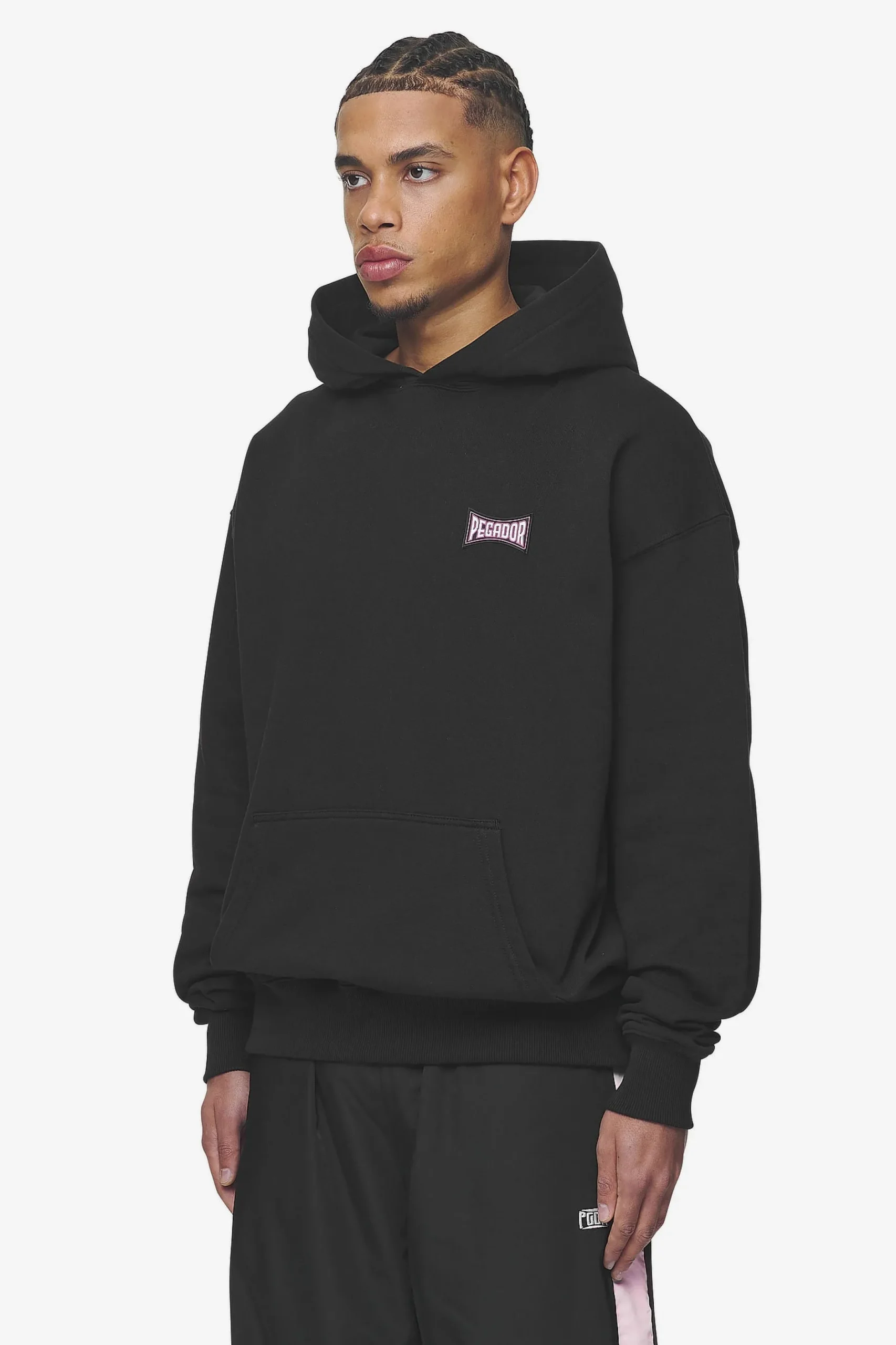 Pegador Dacko Oversized Hoodie Washed Black Bubblegum
