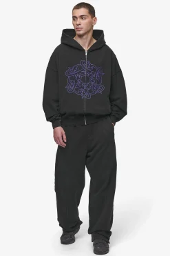 Pegador Dalk Boxy Sweat Jacket Vintage Black