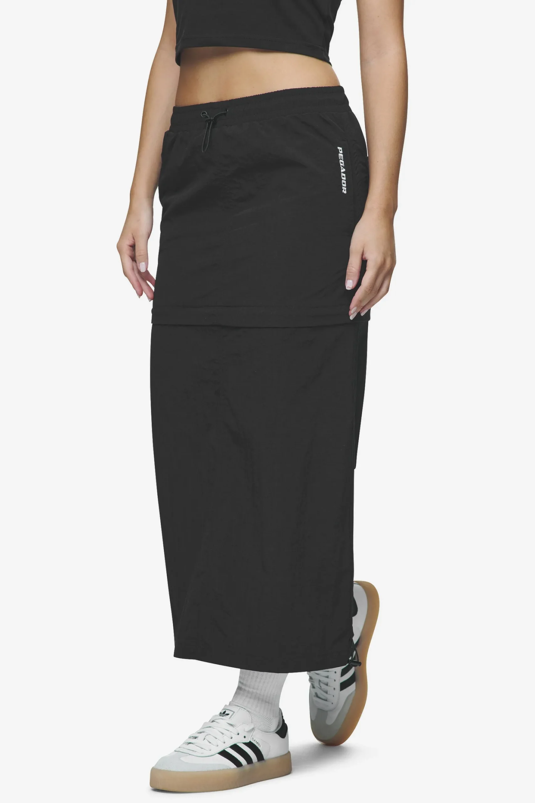 Pegador Delia 2-In-1 Parachute Skirt Black
