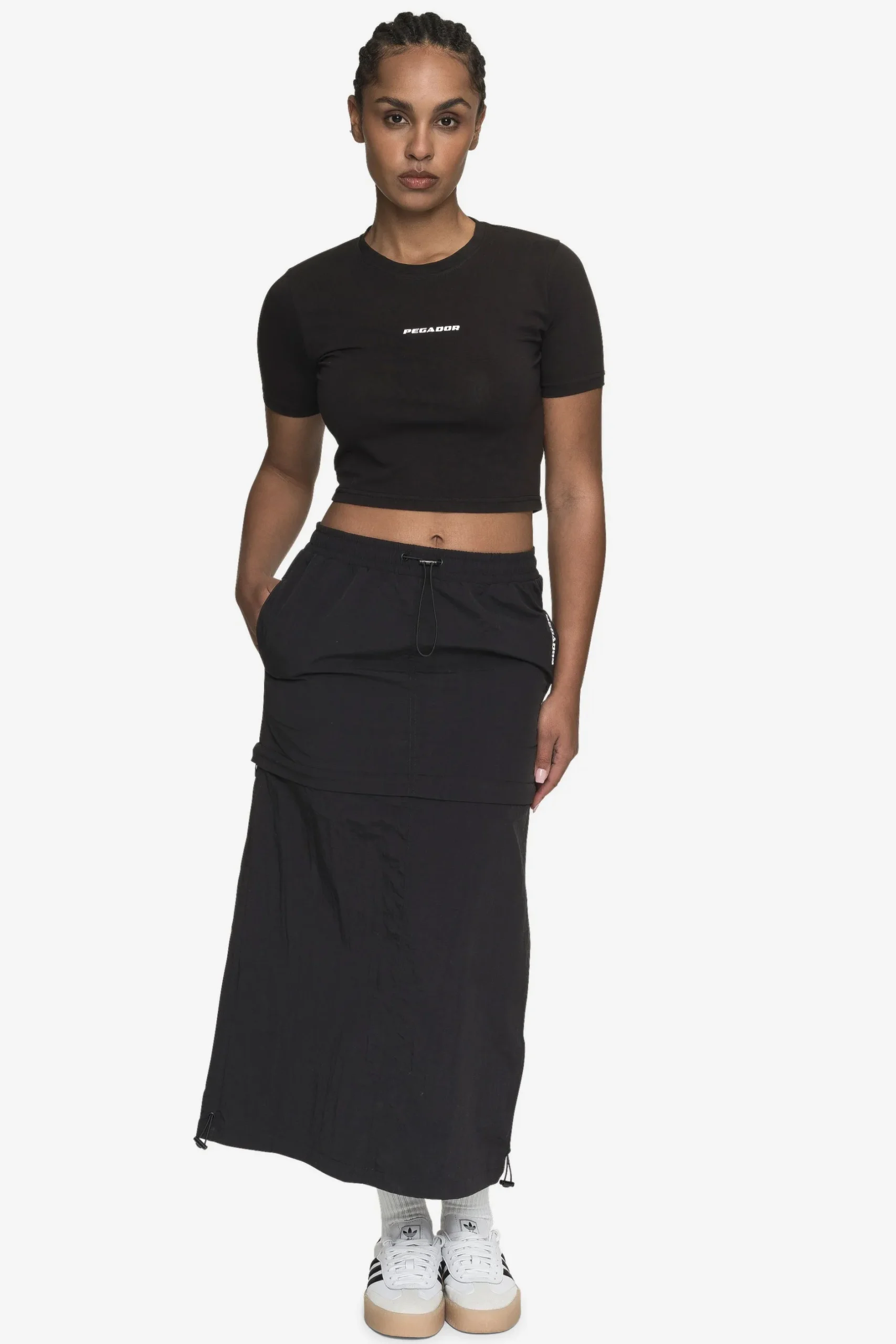 Pegador Delia 2-In-1 Parachute Skirt Black