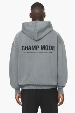Pegador Dike Oversized Sweat Jacket Vintage Grey