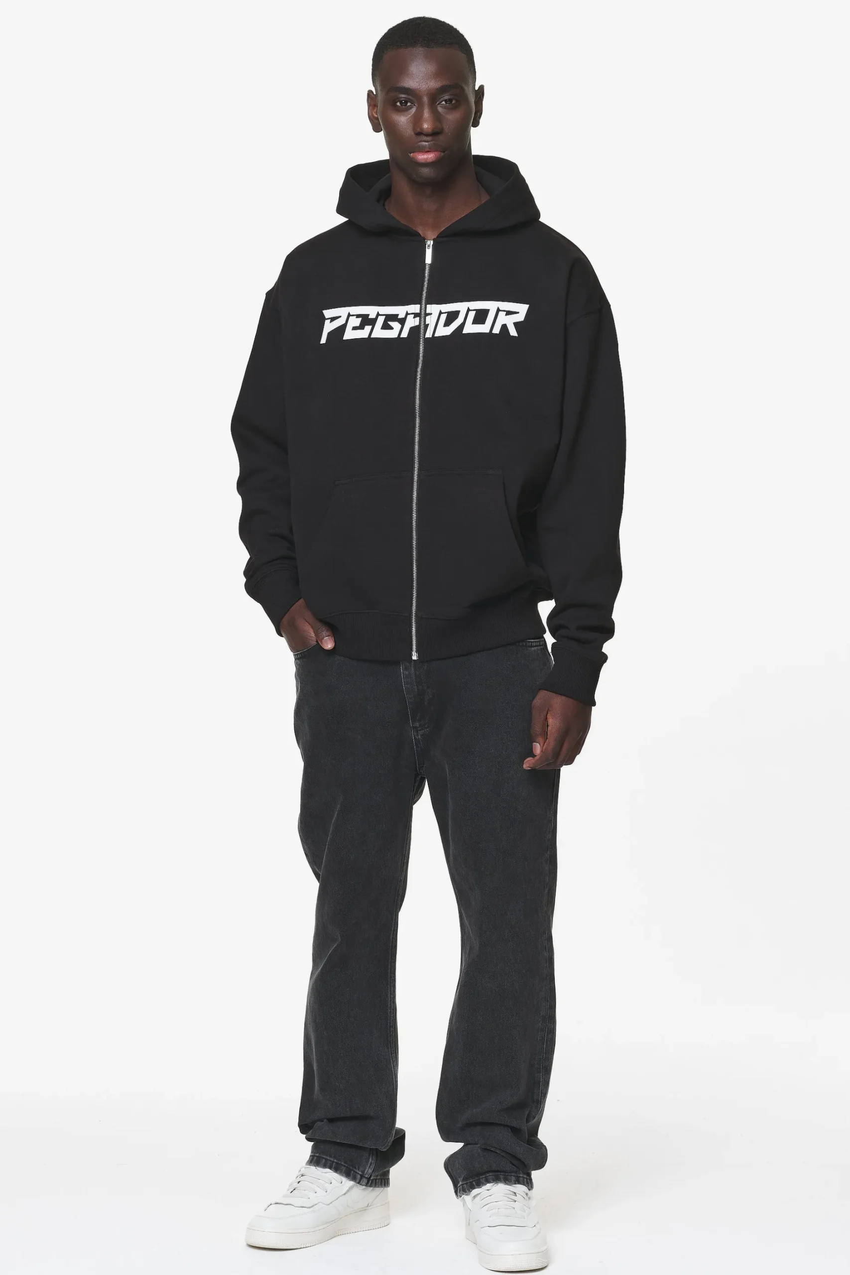 Pegador Donora Oversized Sweat Jacket Black
