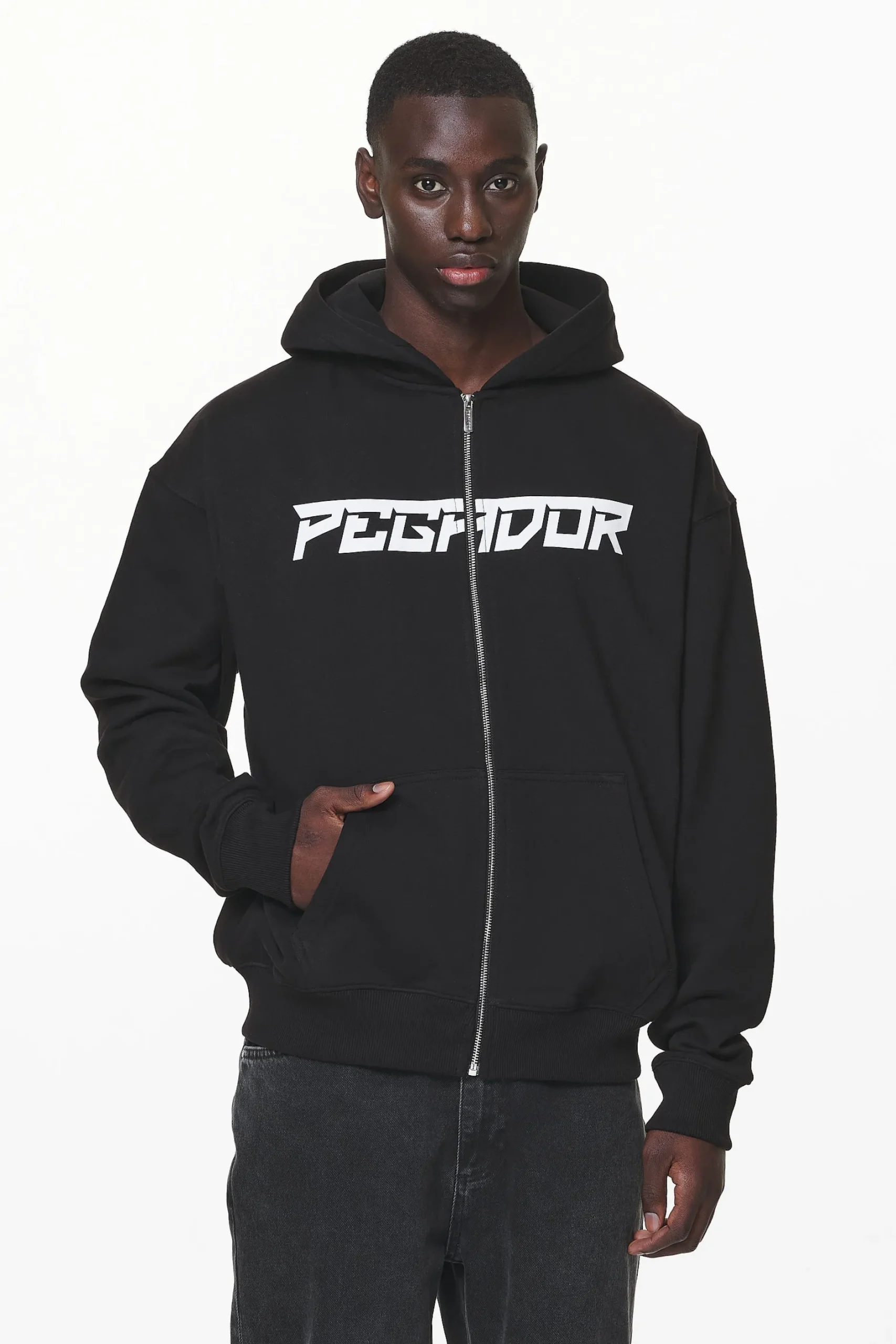 Pegador Donora Oversized Sweat Jacket Black