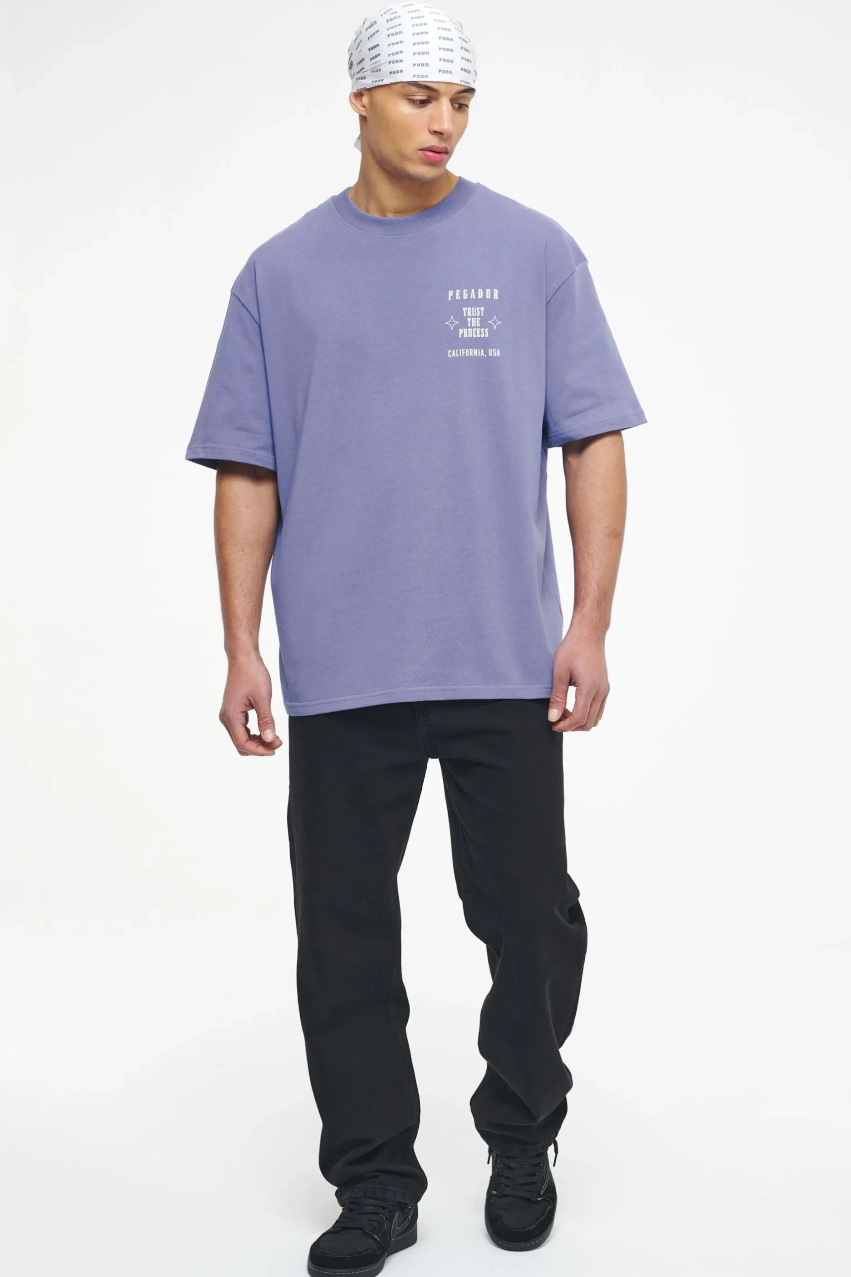 Pegador Doty Bandana White Purple