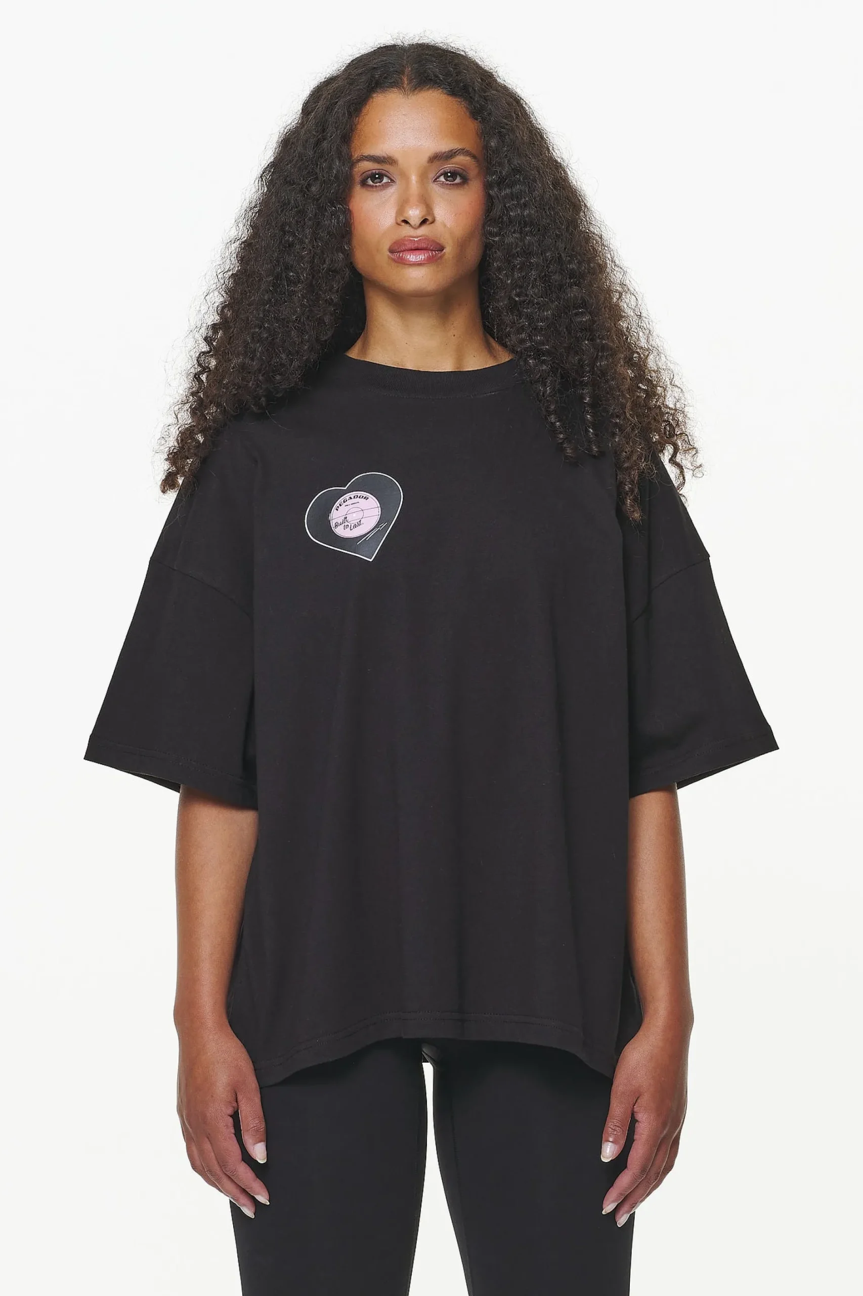 Pegador Drury Heavy Oversized Tee Black