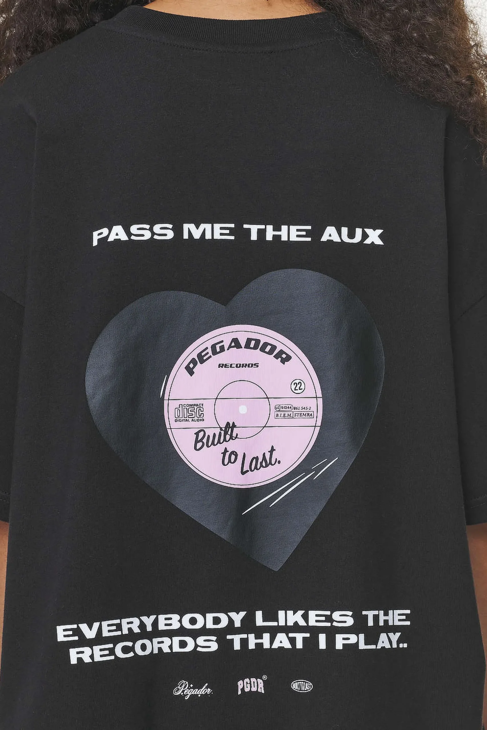 Pegador Drury Heavy Oversized Tee Black