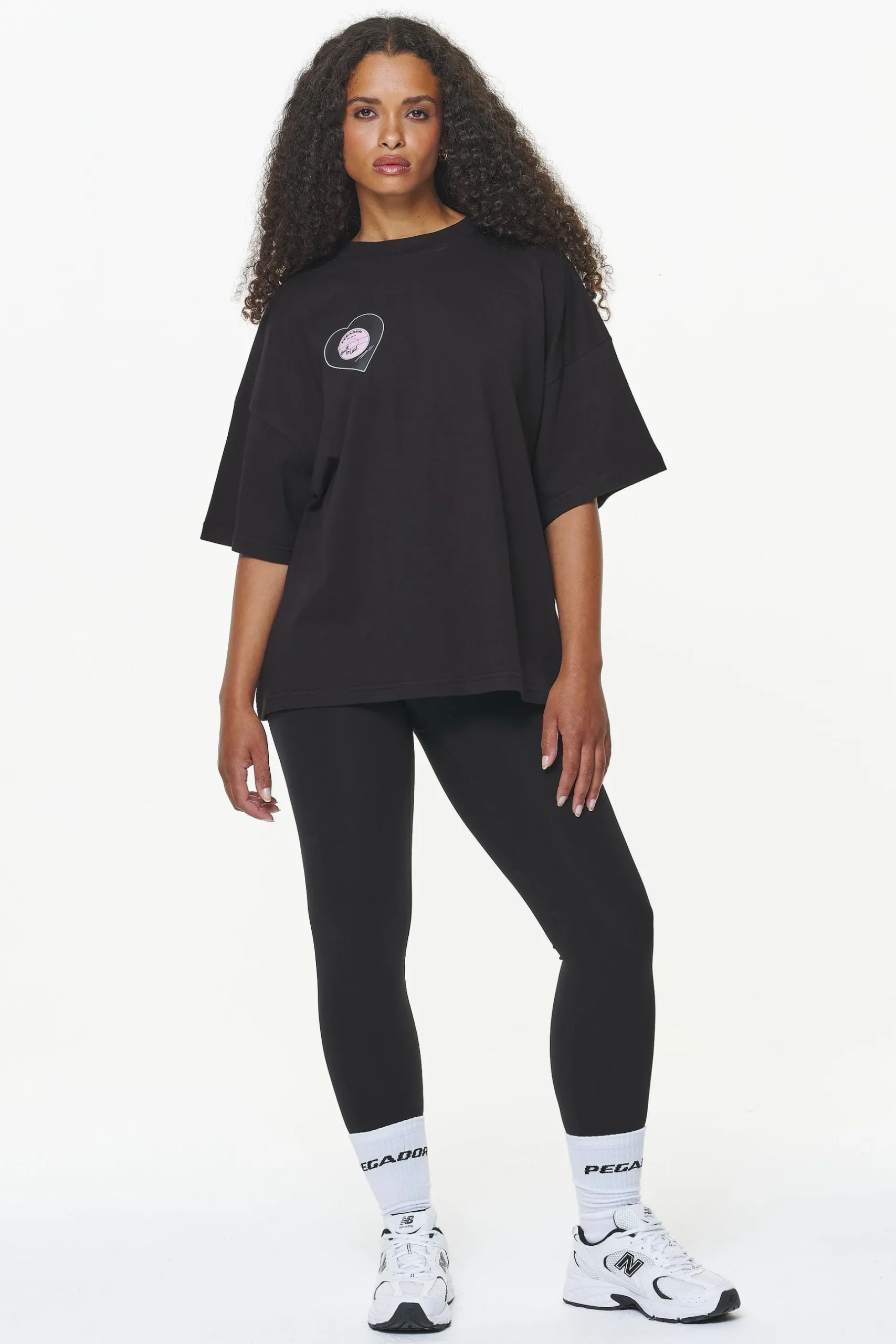 Pegador Drury Heavy Oversized Tee Black