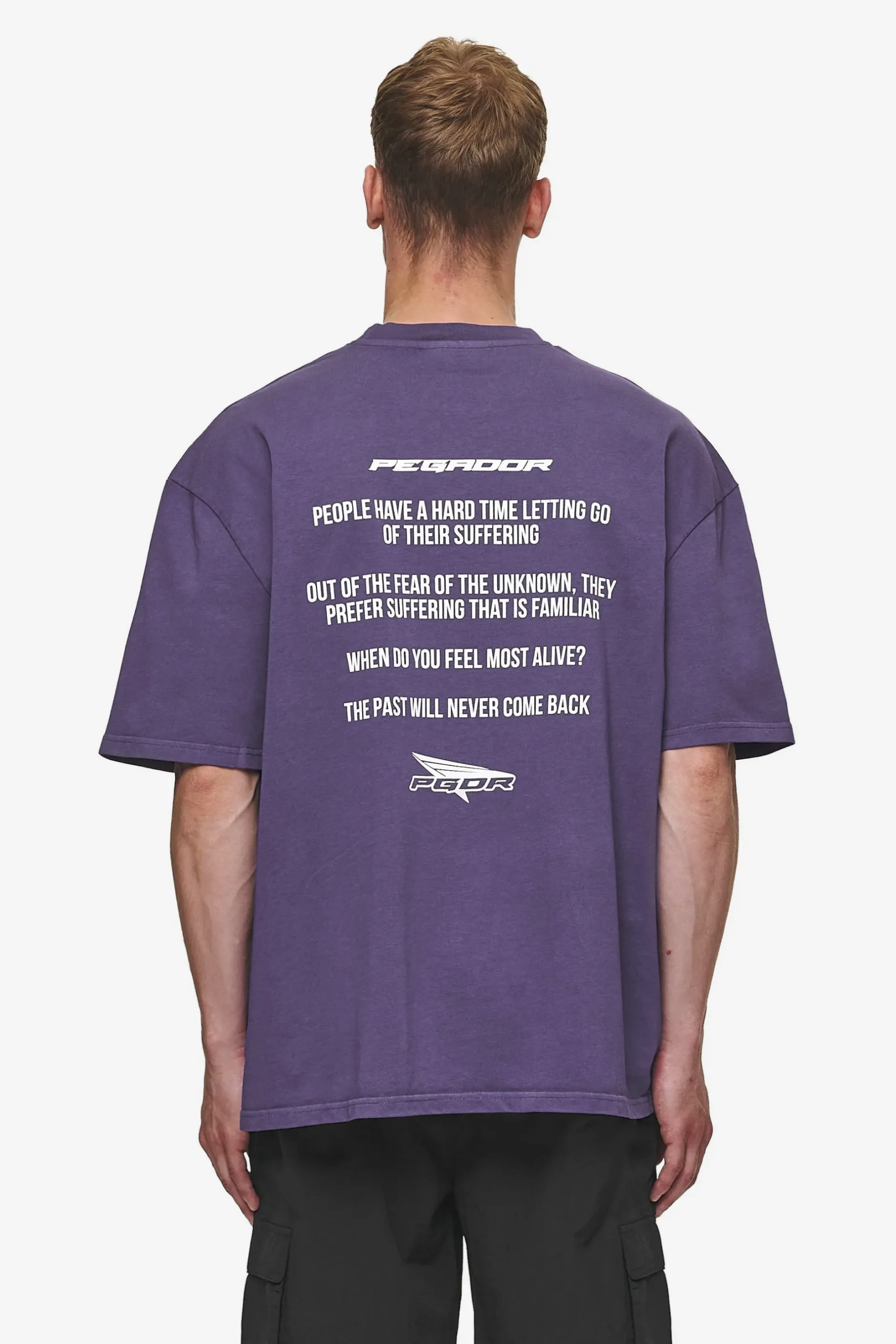 Pegador Dubose Oversized Tee Vintage Deep Purple