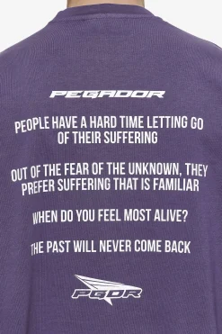 Pegador Dubose Oversized Tee Vintage Deep Purple