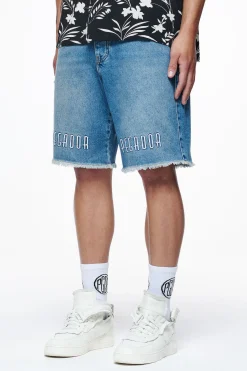 Pegador Elder Jeans Shorts Washed Vintage Blue