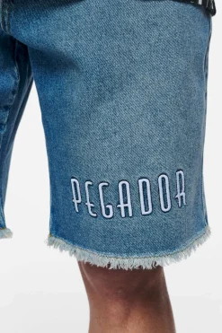 Pegador Elder Jeans Shorts Washed Vintage Blue