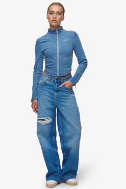 Pegador Elly Denim Biker Jacket