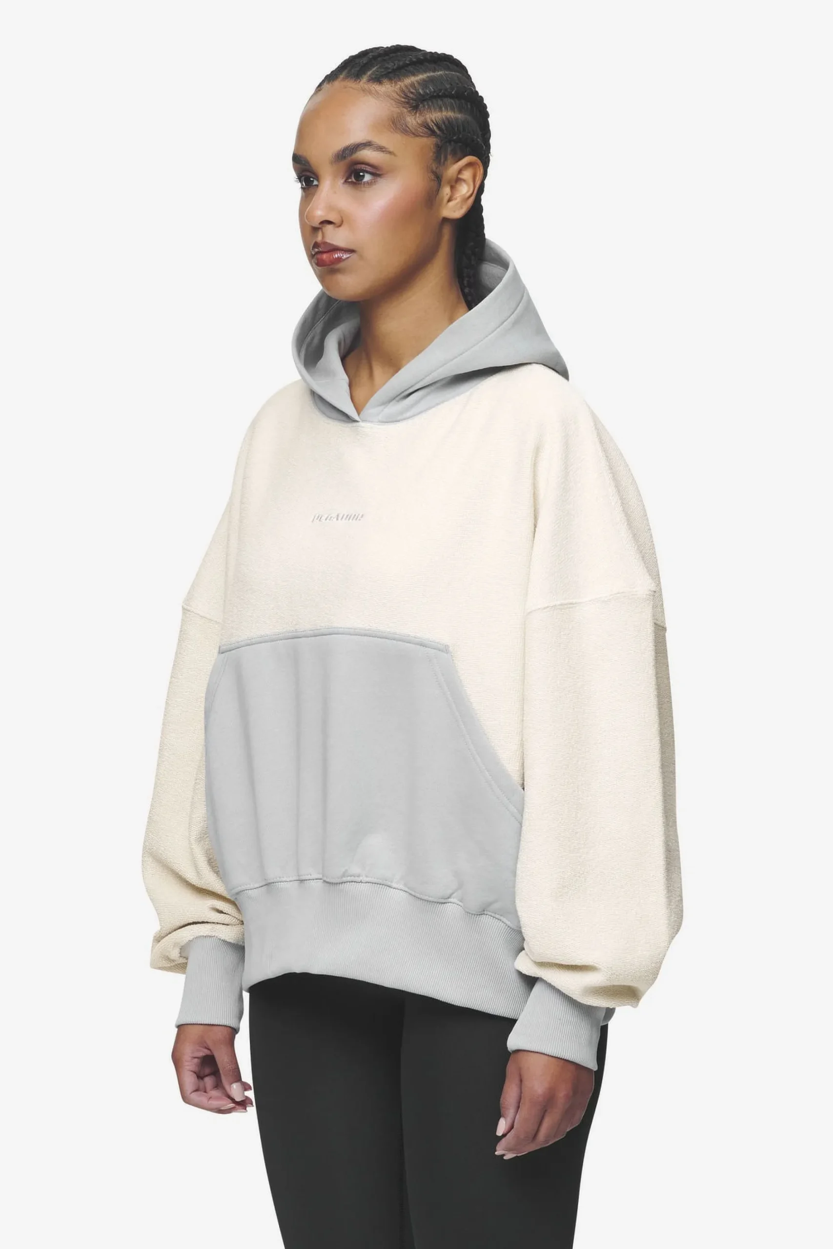 Pegador Estela Inside-Out Oversized Hoodie Coast Sand Sky Grey