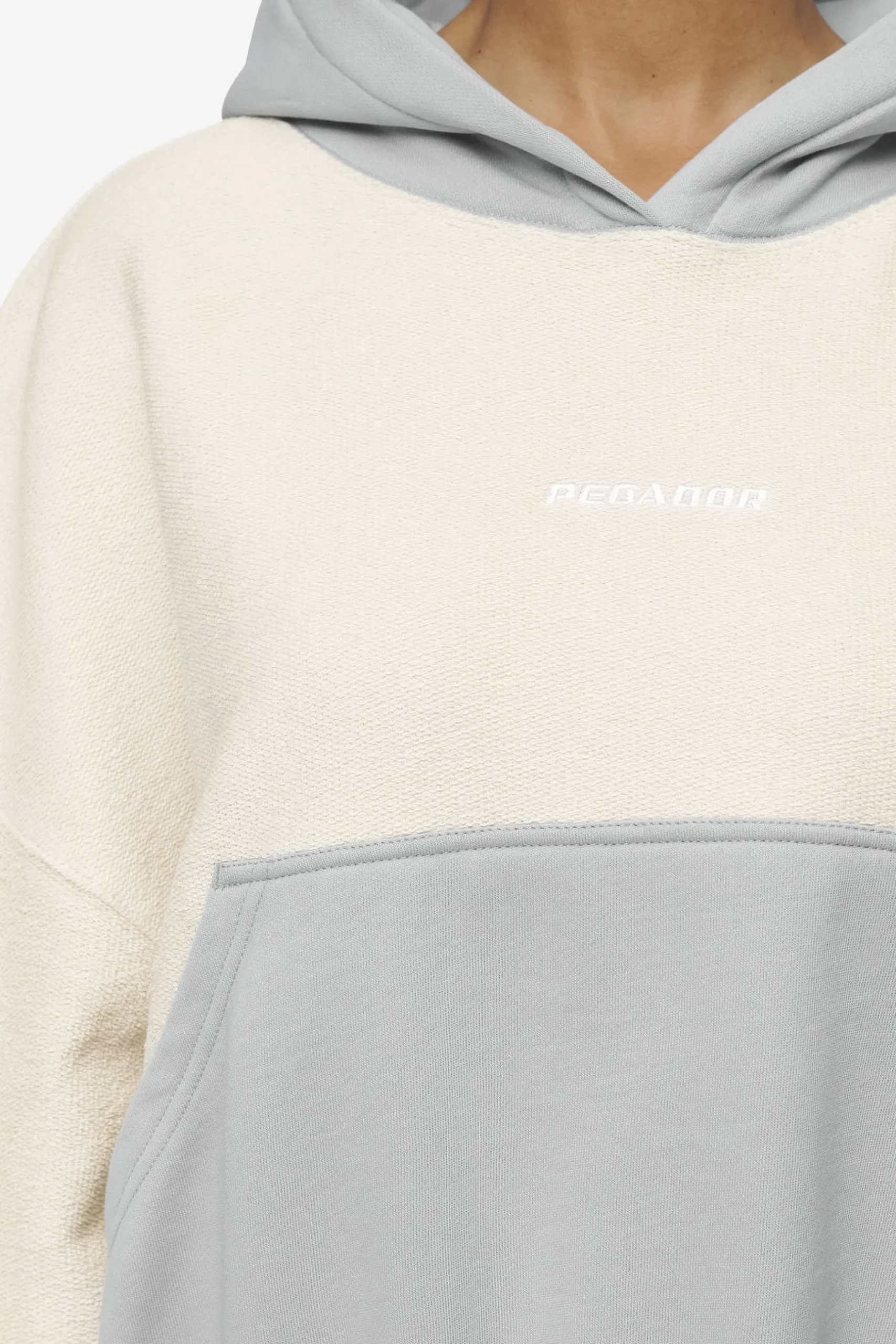 Pegador Estela Inside-Out Oversized Hoodie Coast Sand Sky Grey