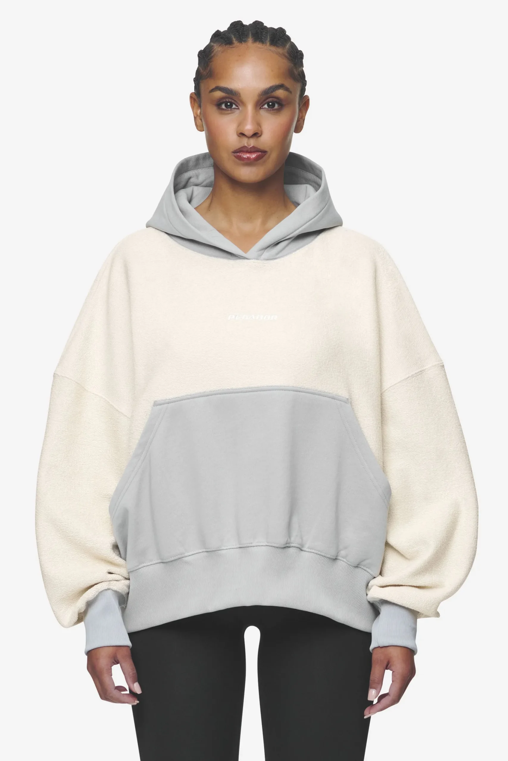 Pegador Estela Inside-Out Oversized Hoodie Coast Sand Sky Grey