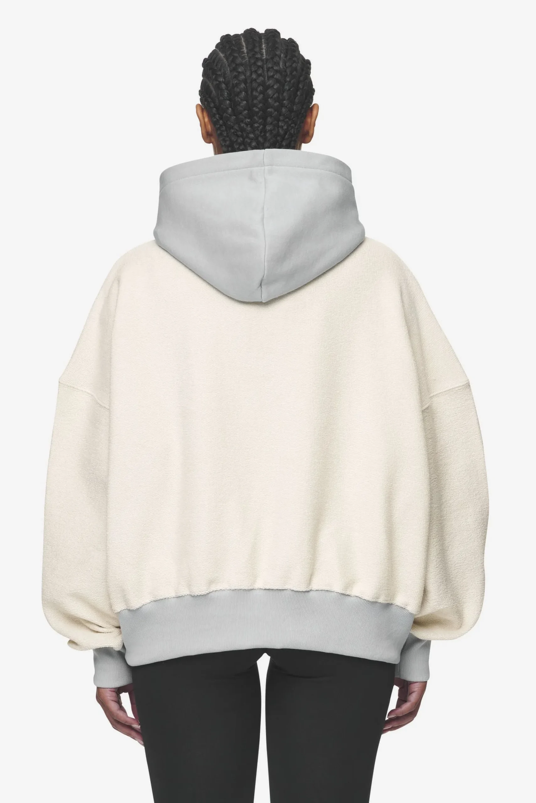 Pegador Estela Inside-Out Oversized Hoodie Coast Sand Sky Grey
