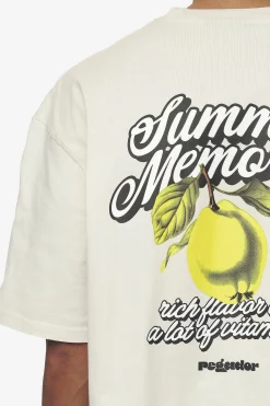 Pegador Farren Oversized Tee Washed Salty Cream