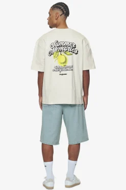 Pegador Farren Oversized Tee Washed Salty Cream