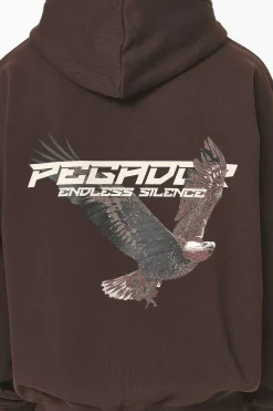 Pegador Fenton Oversized Sweat Jacket Washed Oak Brown