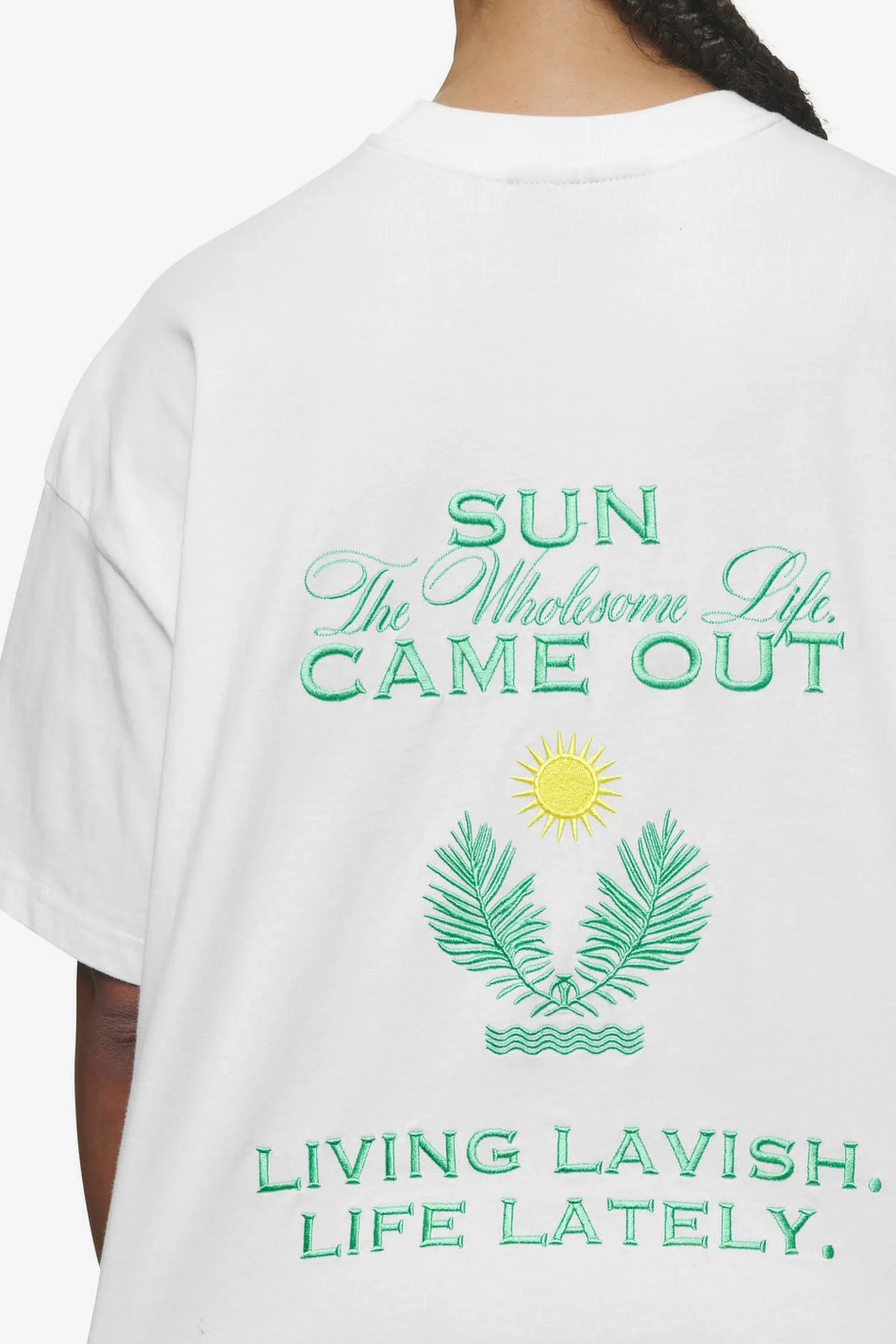 Pegador Flora Heavy Oversized Tee White