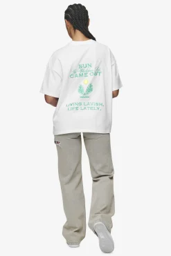 Pegador Flora Heavy Oversized Tee White