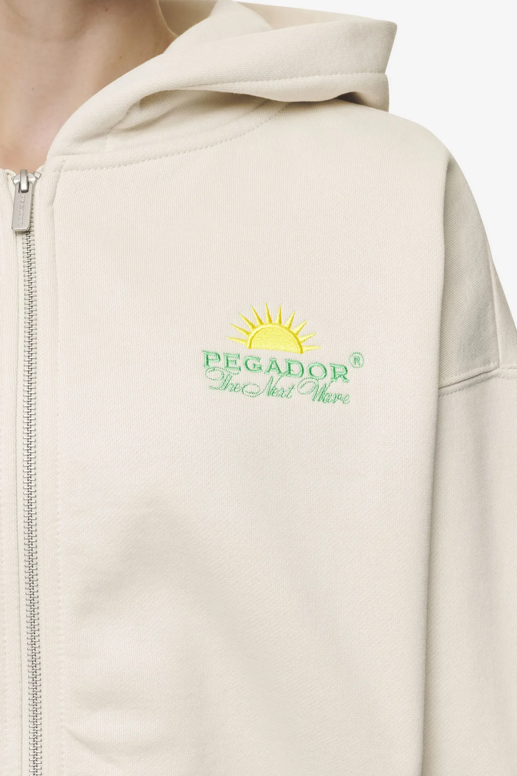 Pegador Flora Sweat Jacket Washed Coast Sand