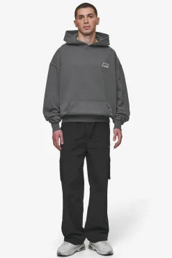 Pegador Fox Oversized Hoodie Washed Anthracite