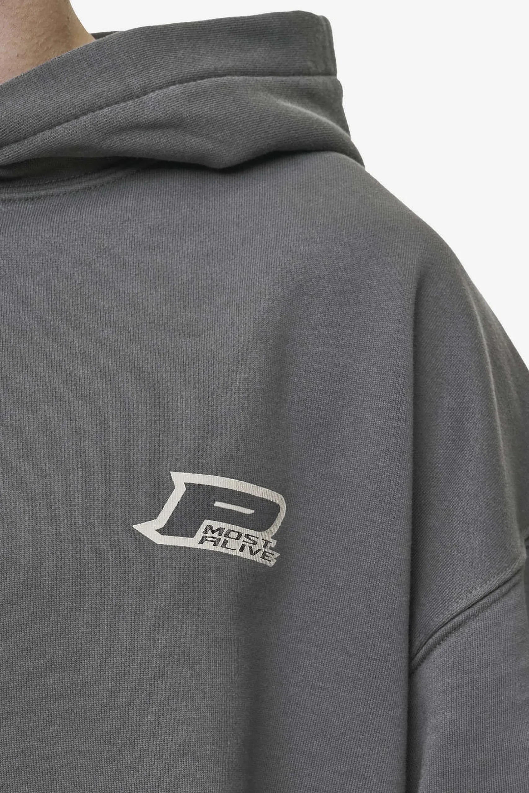 Pegador Fox Oversized Hoodie Washed Anthracite